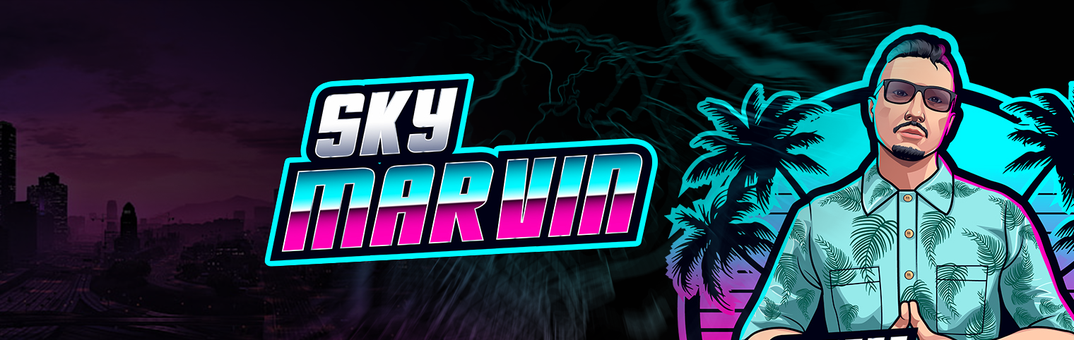 SkyMarvin Banner - Gaming Content Creator und Streamer